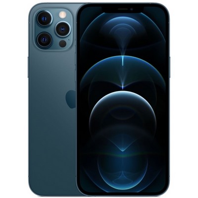 Смартфон Apple iPhone 12 Pro Max 128 ГБ, nano SIM+eSIM, тихоокеанский синий - фото 7146