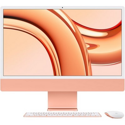 Моноблок Apple iMac 24" Retina 4,5K 2023 (Apple M3, 10-Core GPU, 8 Гб, 512 Гб SSD) Z19S, оранжевый - фото 14924