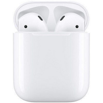 Беспроводные наушники Apple AirPods 2 с зарядным футляром MV7N2, белый - фото 4911