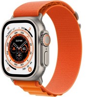 Умные часы Apple Watch Ultra 49 мм Titanium Case Cellular, титановый/оранжевый Alpine Loop (Size S)