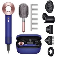 Фен Dyson Supersonic HD07 с кейсом для хранения и набором расчесок (Vinca Blue/Rose) вилка