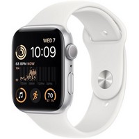 Умные часы Apple Watch Series SE Gen 2 44 мм Aluminium Case, Silver White Sport Band M/L