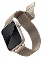 Стальной ремень мелкое плетение Uniq DANTE для Apple Watch 38/40/41, цвет сияющая звезда (STARLIGHT)