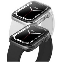 Чехол Uniq Glase для Apple Watch 7 45 мм (набор из 2 шт.), цвет прозрачный/тонированный (FROST/SMOKE)