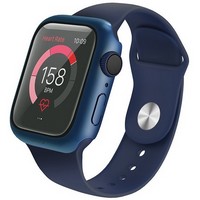 Чехол металлический Uniq Valencia для Apple Watch 44 мм, цвет синий (44MM-VALBLU)