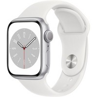 Умные часы Apple Watch Series 8 41 мм Aluminium Case, silver/white S/M