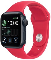 Умные часы Apple Watch Series SE Gen 2 40 мм Aluminium Case, midnight/(PRODUCT)RED Sport Band