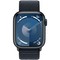 Умные часы Apple Watch Series 9, 41 мм, корпус из алюминия цвета «тёмная ночь», ремешок Sport Loop тёмная ночь - фото 14627