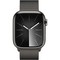 Умные часы Apple Watch Series 9, 41 мм, корпус из нержавеющей стали, миланский сетчатый браслет, графит - фото 14655